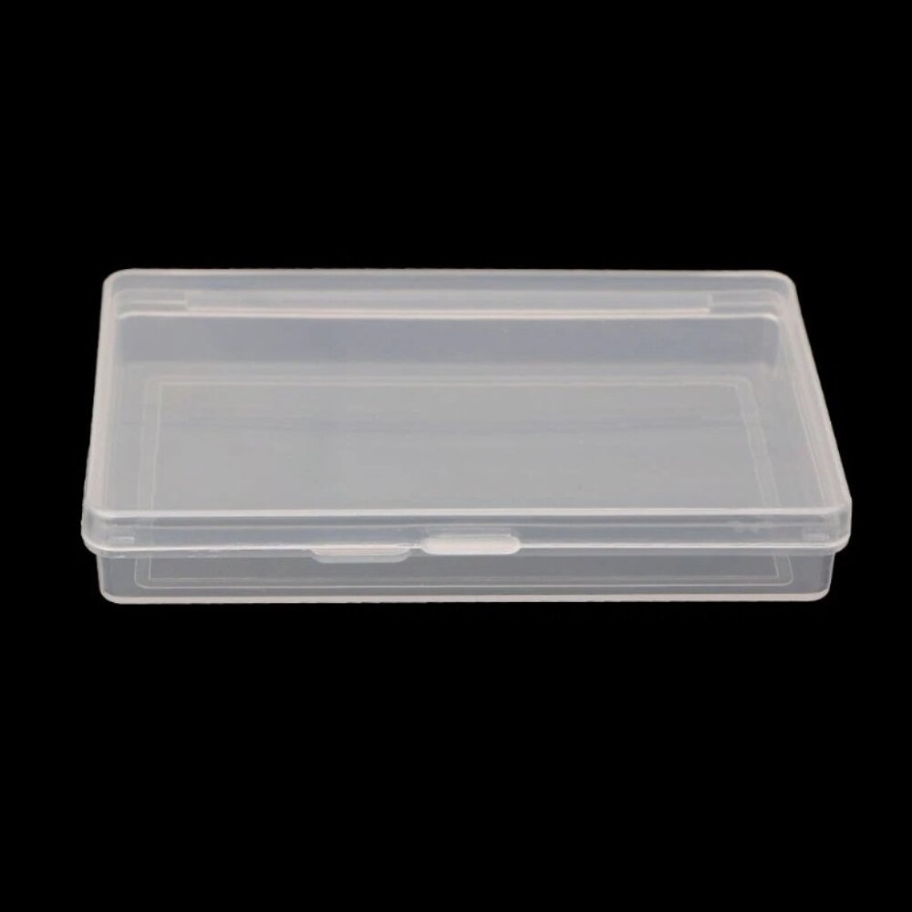Bank Cards ID for Case Holder Portable Storage Box Clear Square Organizer Contai - Picture 2 of 2